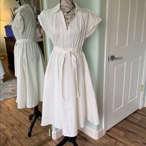 Chic White Midi Dress for Women